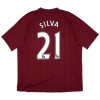 Fotballtrøye Manchester City Silva 21 2012-13 Bortedrakt Kortermet